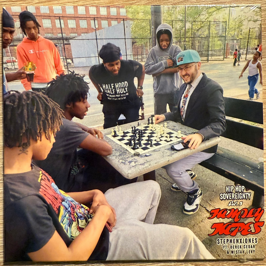 CD in Jacket Sleeve: "Hip Hop Sovereignty, Vol. 3" by Family Tapes, stephenxjones, Sun Cut Flat ft. Derek Cedar & Mistah Levy